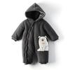 Tongtai Thickened Cotton Jumpsuit for Boys and Girls, Winter Outdoor Cotton Romper, One-Piece Clothing