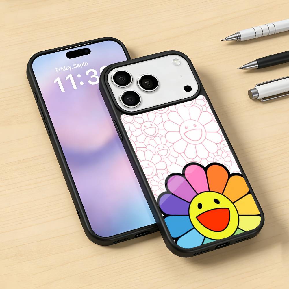 Vibrant Pop Trend M-MurakamiS Art Phone Case For iPhone 17,16,15,14,13,12,Pro,Max For Magsafe Magnetic Wireless Charging