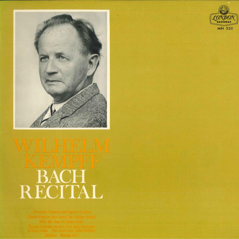 

LP Record WILHELM KEMPFF - Bach Recital MH5211 LONDON Japan Classical Used
