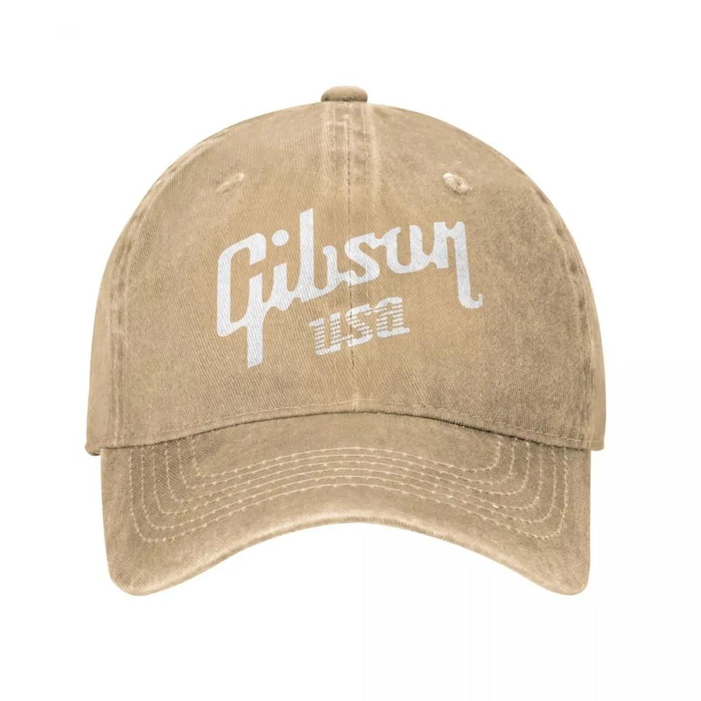Gibsons Music 1894 Baseballkappe Vintage Distressed Gewaschene Kopfbedeckung Männer Frauen Outdoor Verstellbare Kappen Hut