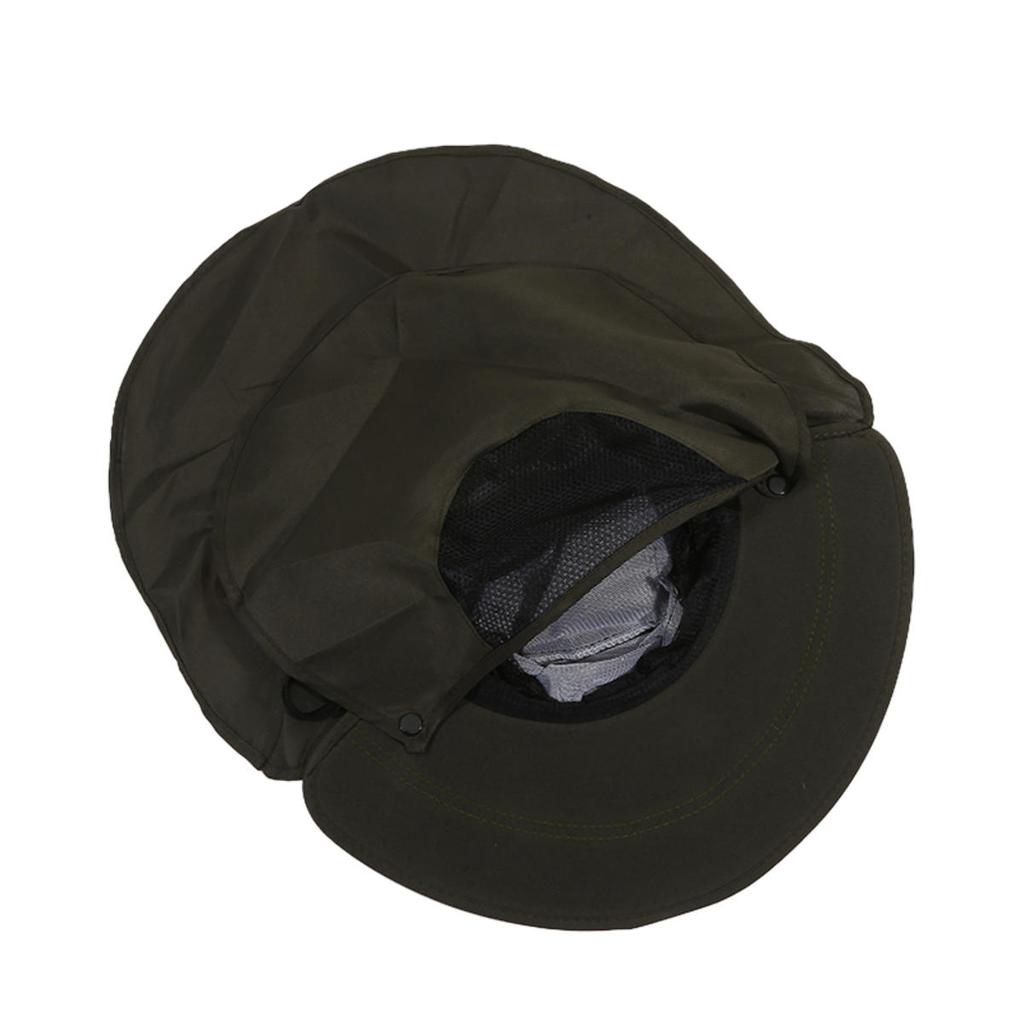 Summer Sun Hats UV Protection Outdoor Hunting Fishing Cap for Men Women Hiking Camping Visor Bucket Hat Neck Flap Fisherman Hat