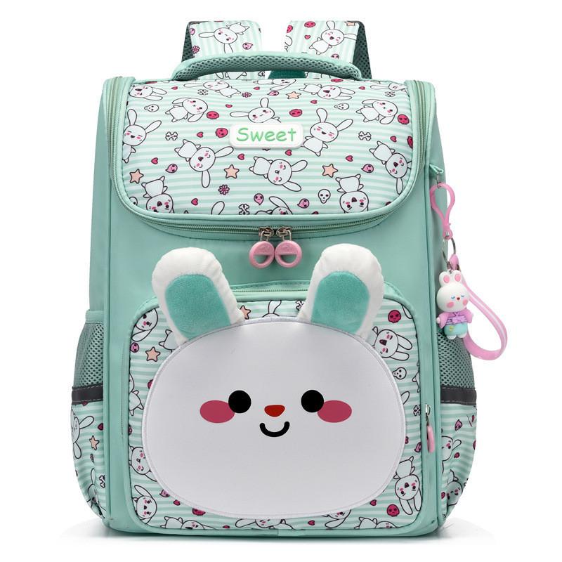 Trendy Cartoon Print Kids Backpack For School With Durable Waterproof Oxford Fabric And Comfortable Shoulder Straps