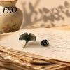 Women Lapel Pin Men Suit Pin, Feather Apricot Leaf Design Brooch Plant Zinc Alloy for Shirt Collar Coat Cardigan Scarf Vintage Bronze