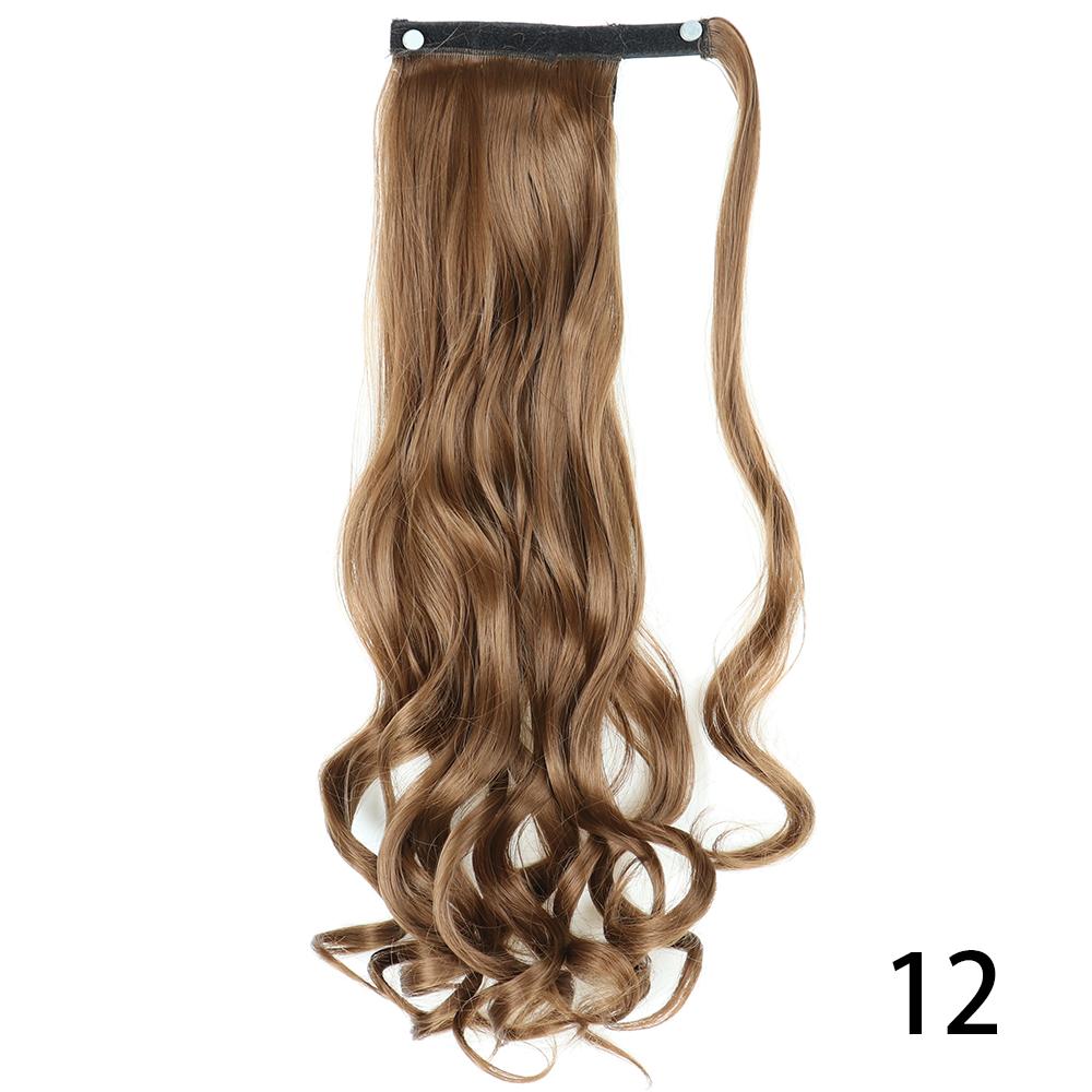MISS WIG Women Synthetic Long Straight Ponytail Extensions Heat Resistant Hair 22 and 34 Inch Wrap Around Pony Hairpiece for Women