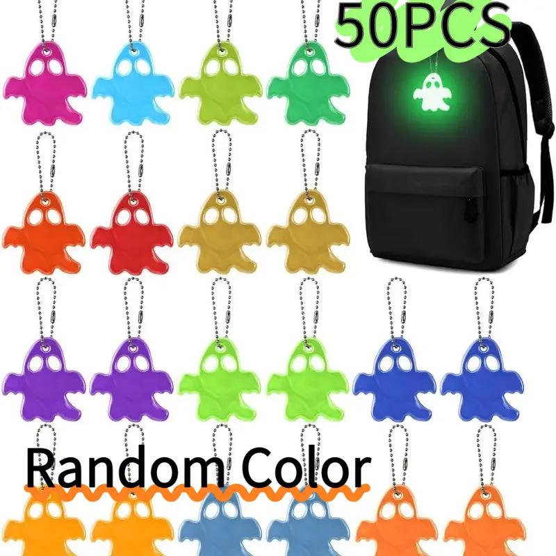 Halloween Ghost Reflective Pendant Keychain & Backpack Charm