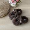 Fashion Winter Womens Cotton Slippers Cartoon Dog Couple Non-Slip Warm Indoor Home Slippers Plush Fluffy Comfortable Floor Slippers