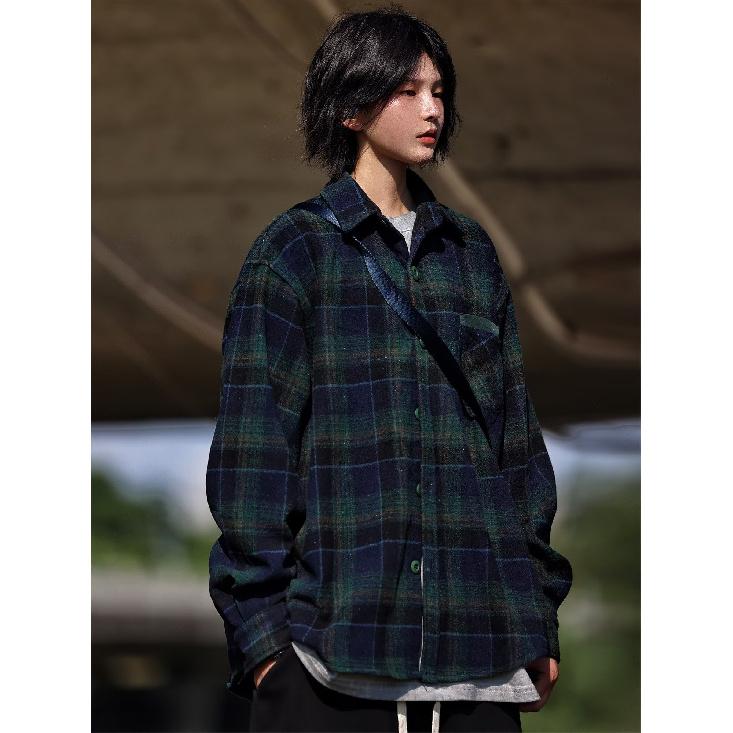 2024 dopisní košile s dlouhým rukávem Japonský hongkongský styl volná košile pro chlapce léto trendy všestranný ležérní kabát