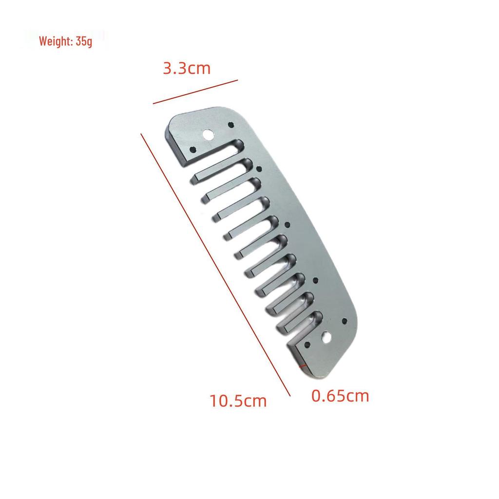 10-Hole Aluminum Harmonica Comb for Musical Instruments