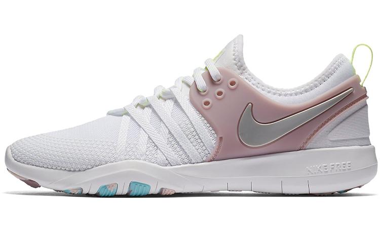 

Nike Free Tr 7 White Metallic Silver Elemental Rose Women s 904651-102 37.5