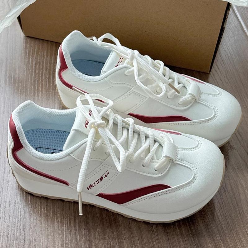 

High-value platform casual shoes Forrest Gump shoes 2025 popular autumn and winter new casual sports shoes dad shoes women ins 35 бордовый