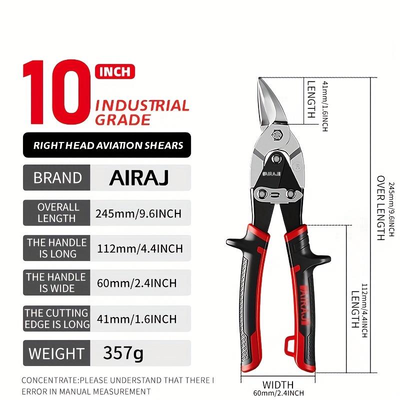 

Многоцелевые промышленные ножницы, ножницы для металлического киля, авиационные ножницы из нержавеющей стали для тонкого железного листа, авиационные ножницы с правым концом красный