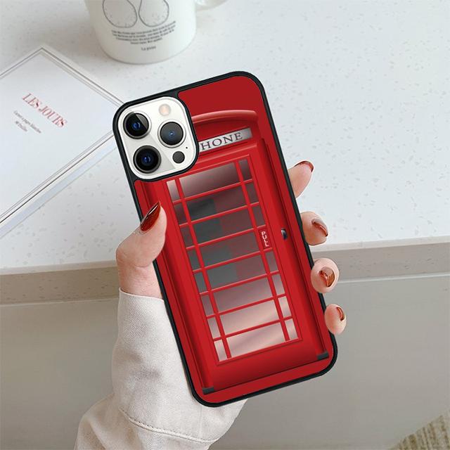 Telephone Box London Union Jack Phone Case For iPhone 17 Air 13 12 14 15 16  Cover For Apple Pro Max 6S Plus