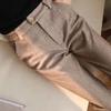 Pantaloni harem de lână îngroșați de iarnă pentru femei Pantaloni creion cu talie înaltă pentru femei Pantaloni eleganti pentru femei 24538