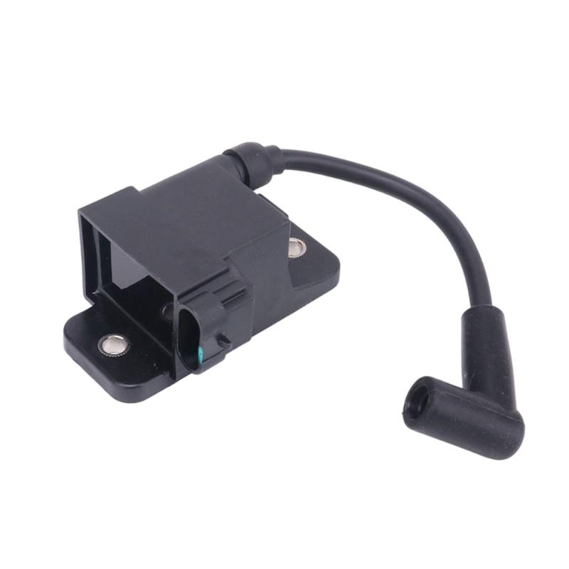 Outboard Ignition Coil 827509T7 for 1996-2007 30-300 Horsepower Applications, with Integrated Lead, Angled Boot and Two Hole Base for Installation