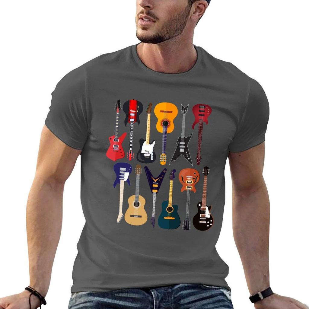 Musician Different Types Of Guitar TShirt t shirt Unisex plain cotton t shirt Unisex Unisex tshirt Tshirt