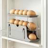 Holds 17 Eggs Automatic Rolling Egg Tray Removable Egg Holder Refrigerator Egg Holder  Dining Table