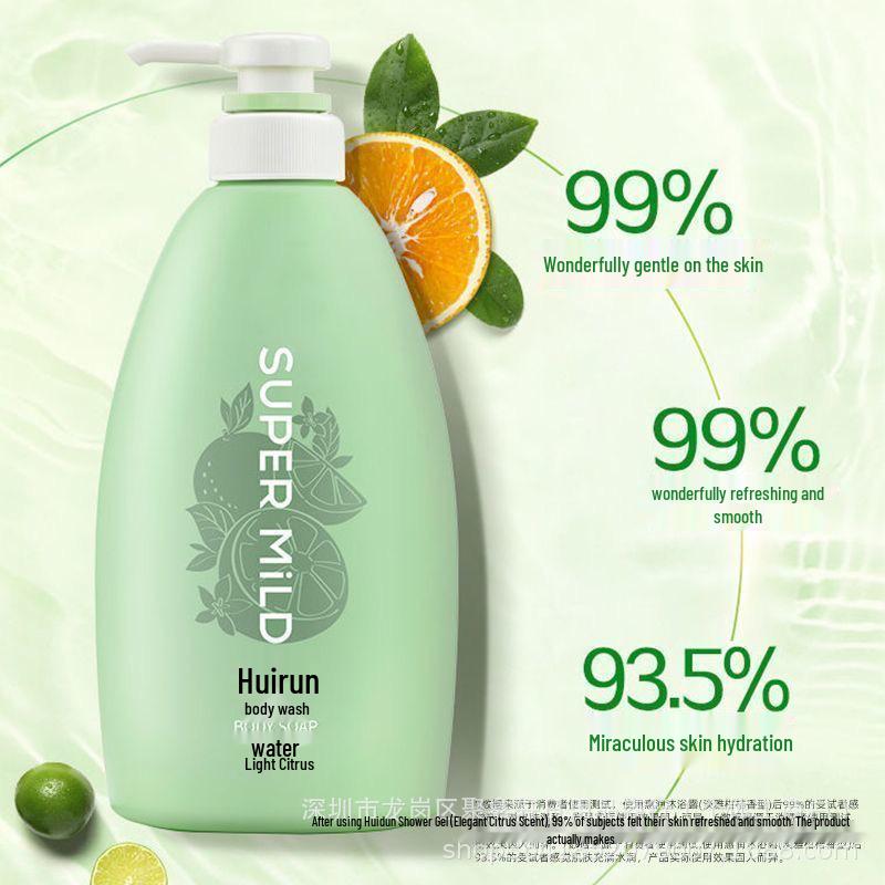 Japan Hui Run Fruity Citrus Shower Gel - Refreshing, Nourishing, Moisturizing for All Skin Types, New & Classic Versions Available