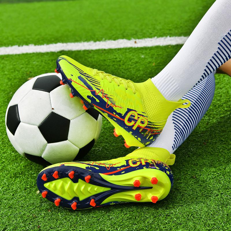 35-45 Teenagers' Large Size High Leg Nails Football Training Sneakers Children's Football Shoes