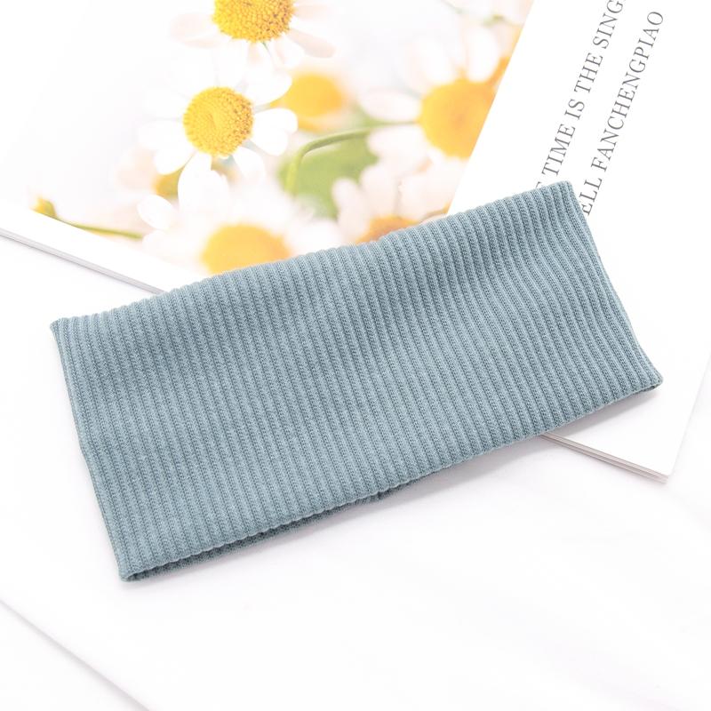 Women Solid Color Yoga Knitted Headband Cotton Wide Turban Twisted Knotted Headwrap Fashion Girls Hairband Hair Accessories