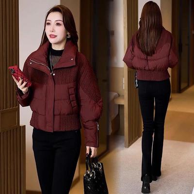 Fashion Winter Short Padded Coat Women Korean Style Slim Fit Cotton Jacket Warm Outfit
