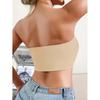 Reggiseno da donna senza spalline senza imbottitura senza cuciture con bottoni frontali intimo comodo e liscio