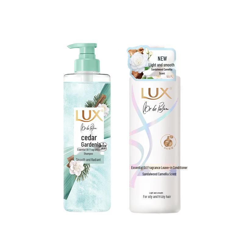 LUX White Sandalwood Camellia Hair Conditioner & Cedar Gardenia Shampoo Set