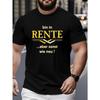 Funny German Quotes Crinkle Plus Size Men's T-Shirt, PLUS SIZE , New Summer Style, Round Neck