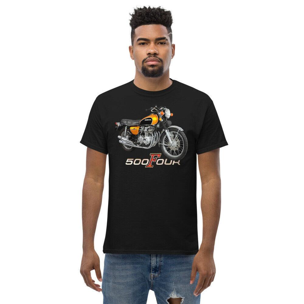 Classic Japanese Motorcycle CB500 Four Motorcyclist T-Shirt 100% Cotton O-Neck Short Sleeve Casual Mens T-shirt Size S-3XL