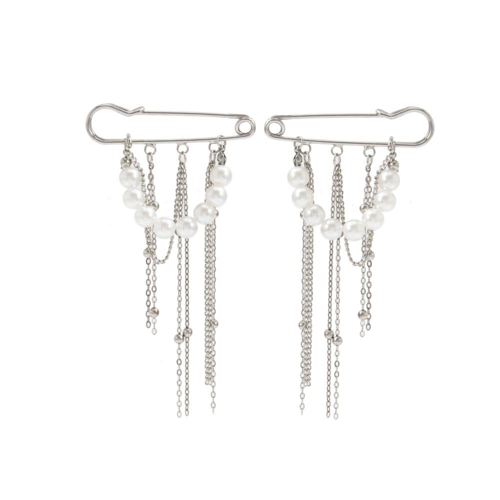 Detachable Tassel Pearl Foot Ankle Cross Cross Pendant Jeans Chain  Clothing Accessories