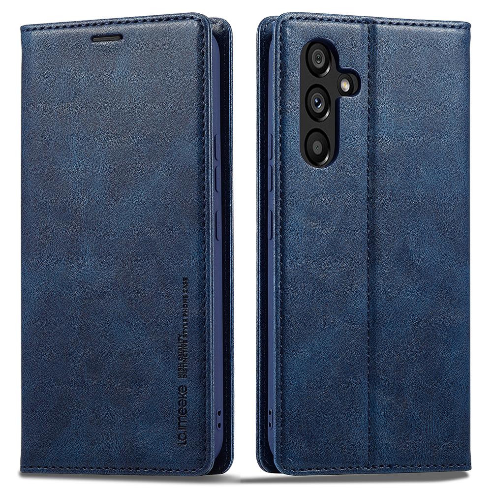 LC.IMEEKE For Samsung Galaxy A34 5G PU Leather Flip Folio Case RFID Blocking Wallet Stand Phone Cover