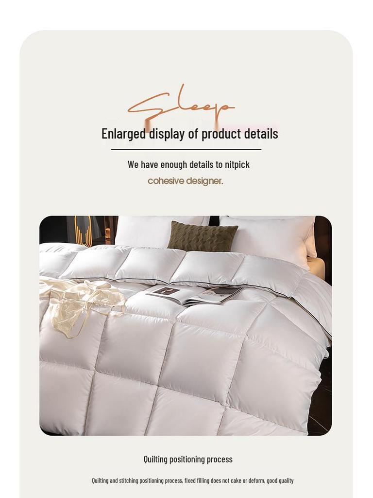 Fünf-Sterne Baumwolle Daunenalternative Steppdecke - Kuscheliger Kern für Frühling, Herbst, Winter - Perfektes Geschenk