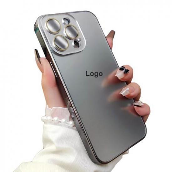 Für iPhone 17 Pro Max 16 15 14 13 12 Luxuriöse Galvanisierte Einfarbige Handyhülle Vollständige Abdeckung Linse Sturzsichere Premium Schutzhülle