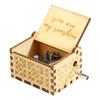 Christmas Birthday Gift You Are My Sunshine Antique Clockwork Music Box Beautiful Carved Musical Gadget Handcrafted for Mum Dad