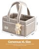 Large Capacity Foldable Felt Diaper Bag – Portable & Handheld Mommy Bag for Car or Storage