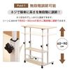 AUTVIVID Bedside Nursing Infinitely Adjustable with Wood Lifting Scandinavian Stylish Living PC Single Person Living Table, Table, Height, Casters,