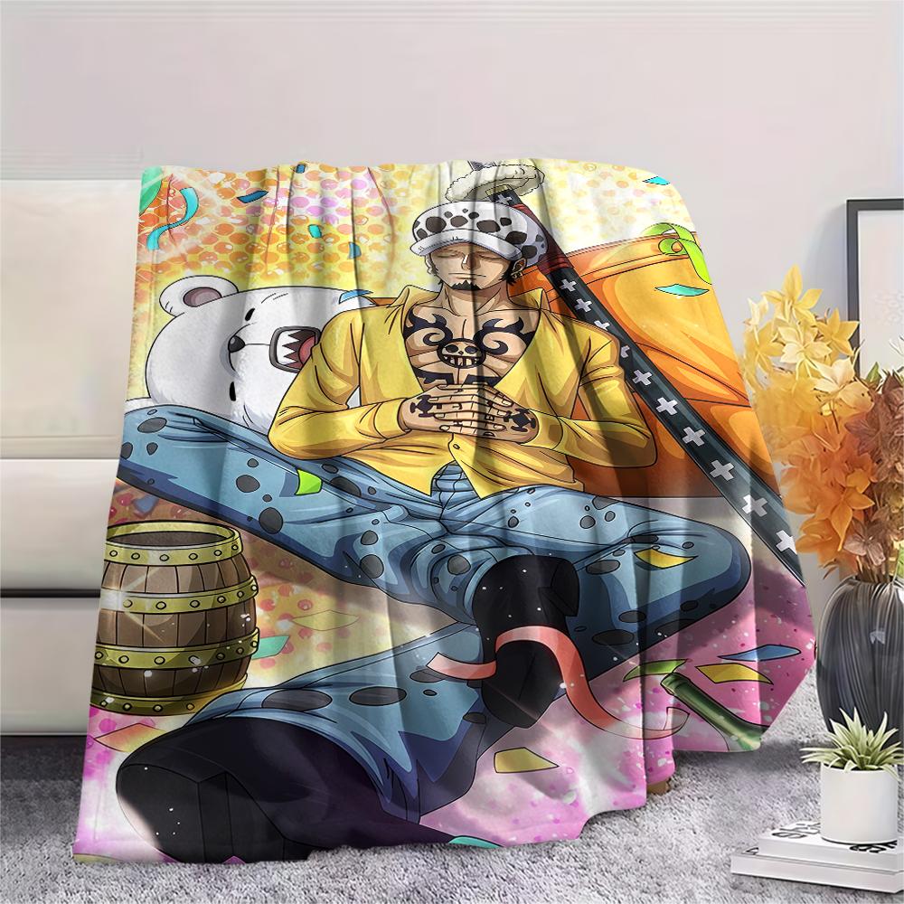 One Piece character Print Flannel Blanket,High quality Comfortable for All Seasons,Home Decor,Warmth and Comfort,Perfect for Christmas Gifts