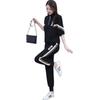 Summer Plus Size Women's Clothing Covers The Flesh, Looks Slimming and Reduces Age, Fashionable Casual Sports Suit