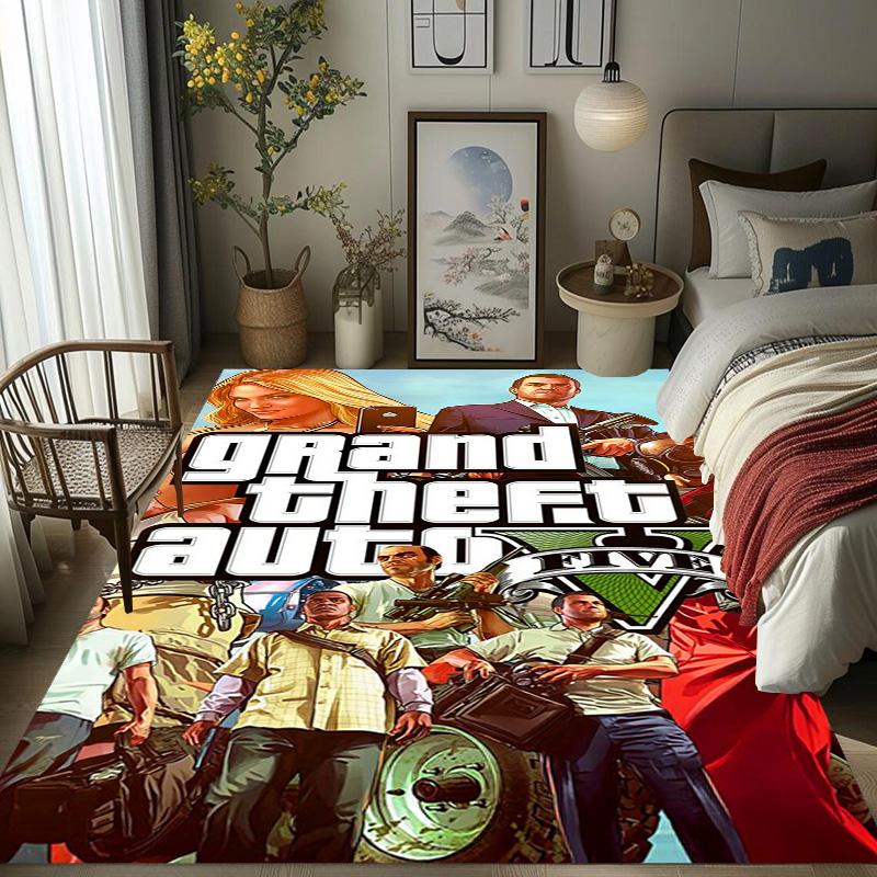 Grand Theft Auto V: Приключения ковровые напольные коврики Декор для дома Украшение для общежития Подушка для офисного кресла Искусство