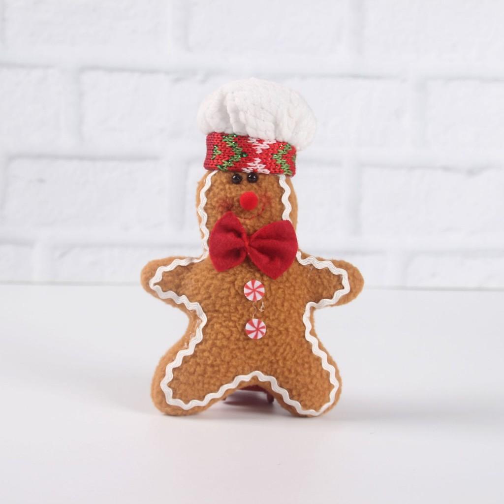

Gingerbread Christmas Figure Decorations Mall Window Hanging Fabric Toy Doll Boy