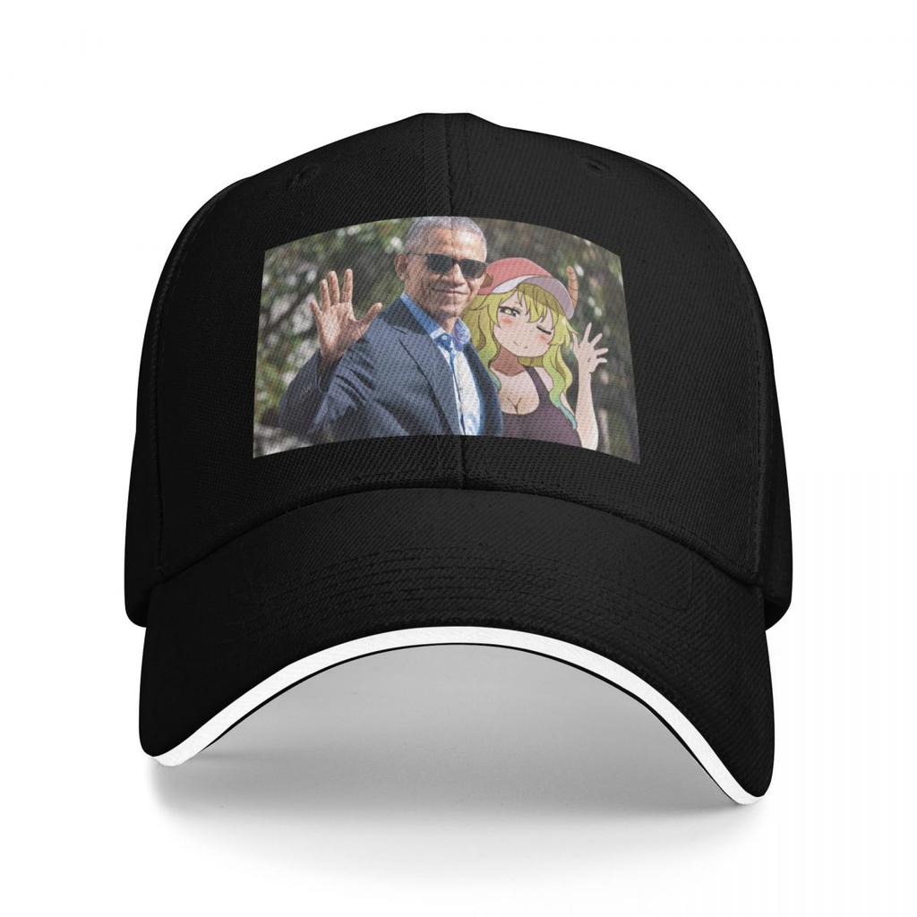 Obamas Dragon Maid Baseball Cap Trucker Hat Sailor Cap for Unisex Womens Golf Wear Unisexs