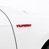 YIDELI Universal TURBO Sticker Turbo Car 3D Emblem Logo Chrome