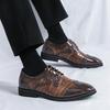 Spring and Autumn Size 48 Men's Leather Shoes Business Dress Office Men's Shoes Groom Wedding Shoes