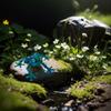 3D Printed Articulating Frog Figurine with Simulation Eyeball for Kids Adults