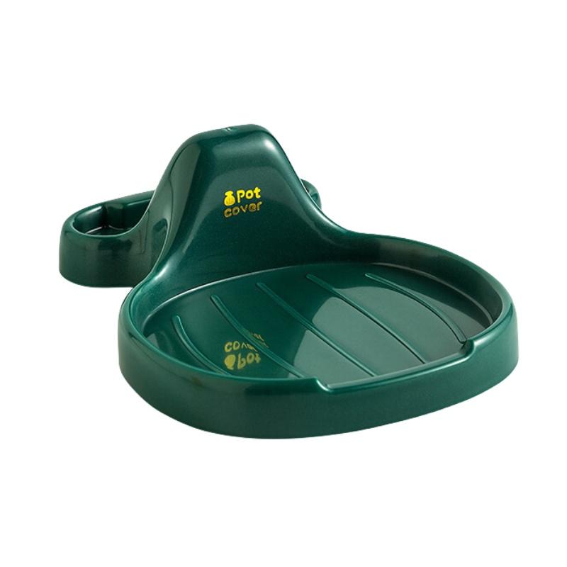 

Spatula Kitchen Multifunction Rack Spoon Rest Lid Holder Home Use Space Saving темно-зеленого