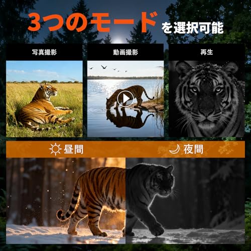 Night Vision Scope with 19x Zoom, 300m Full-Color Night Vision, USB Rechargeable, Digital Night Vision with Recording and Full-Color Modes, Ideal for