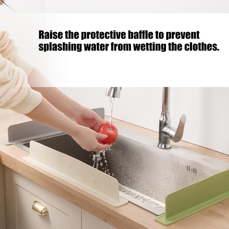 Pack Of 2 Flexible Silicone Sink Splash Guards Prevent Water Spills For Kitchen Bathroom Countertops Protections