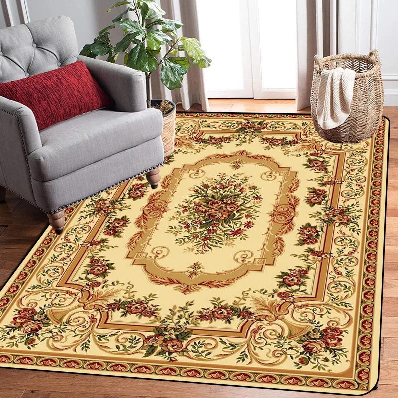 Large Size Large Carpet Raditional Oriental Vintage Area Rug Nordic Floor Mats European Door Area Old Printed Carpet Modern