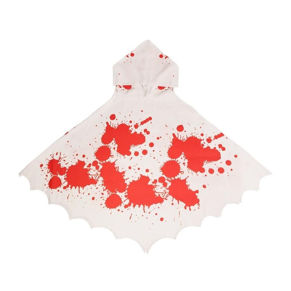 Goth Skeleton Cape Cloth Skull Bones Cloak Fashion Halloween Props  Adult