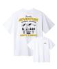 BEMIGHTY Camping Drawing Oversized Short Sleeve T-Shirt [White]
