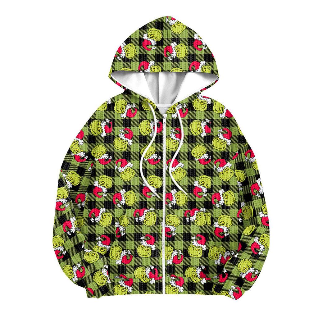 Children Girls And Boys Fashion Jacket Casual Printed Long-sleeved Hooded Cardigan Sweatshirts